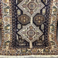 سجادة ايرانية مشهدية نسيج يدوي صوف طبيعي | مقاس: 2...