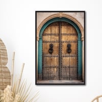 لوحة جدارية كنفاس مطبوعة - باب تراثي