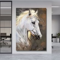 لوحة جدارية مطبوعة على لوح خشب MDF بنقش الخيل