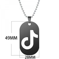 سلسال بتعليقة تيكتوك لون اسود للكابلز والاصدقاء وا...