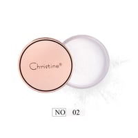بودرة تثبيت سائبة شفافة رقم 02 من كرستين