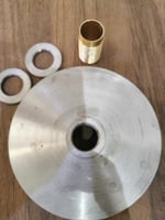 فيد مدرج ومقوس فضي 7 حلقات للأطباق الصغيرة والكبير...