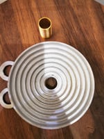 فيد مدرج ومقوس فضي 7 حلقات للأطباق الصغيرة والكبير...