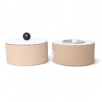 طقم مبخرة جلد مع صندوق بخور اللهيب