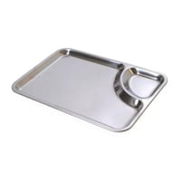 صحن استيل صيني وسط