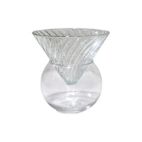 صحن تقديم زجاج شكل فلتر