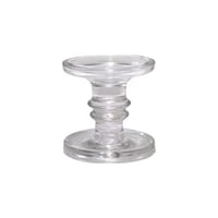 شمعدان زجاج شفاف