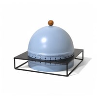 صحن تقديم بقاعدة 28*28*22سم