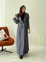 بلايزر silver&burgundy