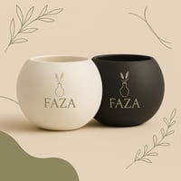 وعاء دايري صغير لصب الشموع مصنوع من الجبس