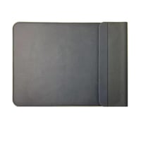 شنطة لابتوب مع شاحن لاسلكي جلد كامل الشنطة (اسود)