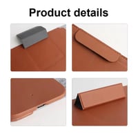 شنطة لابتوب مع شاحن لاسلكي مع ستاند (رمادي)