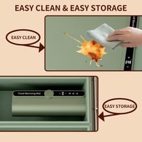 لوحة تسخين كهربائية للطعام قابلة للطي(رمادي)