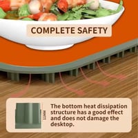 لوحة تسخين كهربائية للطعام قابلة للطي(أبيض كريمي)