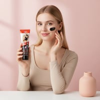 قناع الفحم - صيغة الفحم والكولاجين المغذي لتنظيف ا...