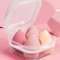 مجموعة من 4 قطع من الإسفنج ماكياج لمزج الأساس ، ال...