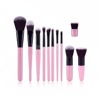 مجموعة فرش الماكياج الاحترافية - مكونات اصطناعية ع...