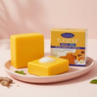 صابون الكركم - منظف الوجه الطبيعي للبشرة المشعة ،...