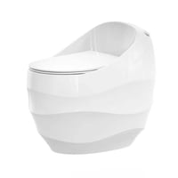 كرسي حمام أفرنجي مقاس 30 سم دفع وشفط أبيض سادة