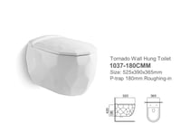 كرسي حمام معلق مقاس 18 مضلع ماركة ZINTH