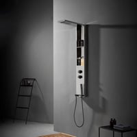 وحدة شاور جداري بثلاث وظائف متكاملة لون كروم ملكي