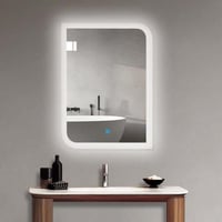 مراية مستطيلة ليد LED ثلاثة ألوان 120x70 بإطار أكر...