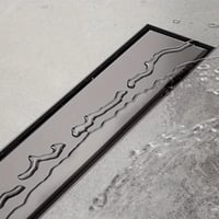 صفاية شاور بلاط معدن مخفية 30سم x5.5سم ستانل ستيل...