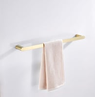 طقم اكسسوارات حمام ذهبي 5 قطع ماركة AUSHEN