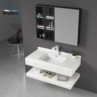 مغسلة ديكور بورسلان بلمسة رخامية قص ليزر 100x50 أب...