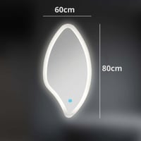 مراية ليد بإطار اكريليك 80x60 LED ثلاثة الوان