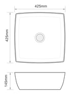 حوض مغسلة خارجي أبيض 42x42 مربع - جودة ومتانة تدوم...