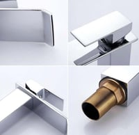 خلاط مغسلة ستانلس ستيل بنظام شلال مياه