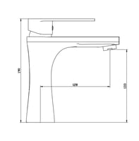 خلاط مغسلة نحاس حار بارد لون أسود ماركة ZINTH