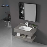 مغسلة ديكور بورسلان بلمسة رخامية قص ليزر 80x50 رصا...