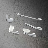 طقم اكسسوارات حمام كروم 5 قطع ماركة AUSHEN