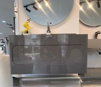 مغسلة ديكور كوريان مع درج قص ليزر 50x80 رمادي