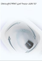 كرسي حمام أفرنجي دفع وشفط مقاس 25سم