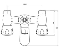 خلاط شاور كروم حار بارد ماركة ZINTH