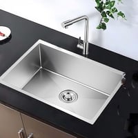 مجلى حوض مطبخ ستايل ستيل 76x46 ماركة AUSHEN