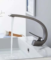 خلاط مغسلة نحاس بارد حار بتصميم كوبرا