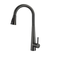 خلاط مطبخ نحاس سحاب مقاوم للصدأ لون رصاصي غامق