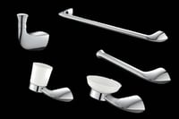 طقم اكسسوارات حمام كروم 5 قطع ماركة AUSHEN