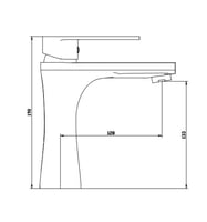 خلاط مغسلة نحاس حار بارد لون كروم ماركة ZINTH