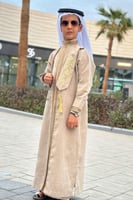 دقلة لنن بتطريز أسود