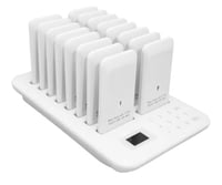 ‏جهاز استدعاء لاسلكي للمطاعم عدد 16 بيجر أبيض