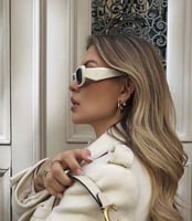 نظارة PRADA المشهورة إطار ابيض