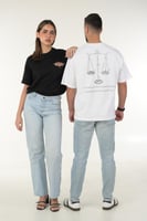 تيشيرت اوفر سايز - برج الميزان للجنسين - قطن 100٪