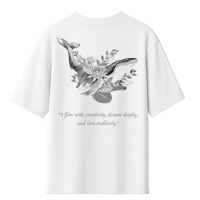 تيشيرت اوفرسايز - برج الحوت للجنسين - قطن 100٪