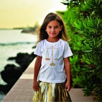 تيشيرت أطفال برج الميزان – قطن 100٪ – مطبوع بالألو...