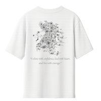 تيشيرت اوفرسايز- برج الأسد للجنسين - قطن 100٪